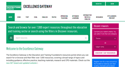 Desktop Screenshot of excellencegateway.org.uk