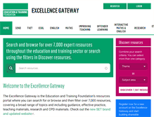 Tablet Screenshot of excellencegateway.org.uk